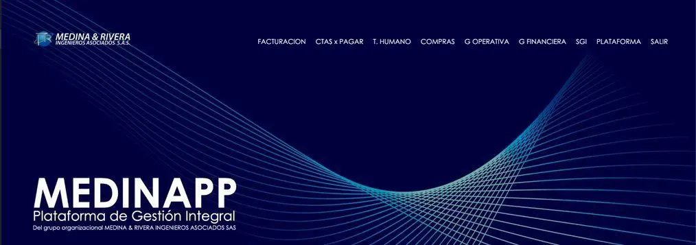 Pantalla de inicio de MEDINAPP